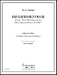 Divertimento #3 Trumpet, Horn and Trombone Trio P.O.D. cover